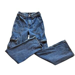 BDG Urban Outfitters Jeans Womens‎ 24 Skate Jean Cargo Pants Elastic Waist Denim